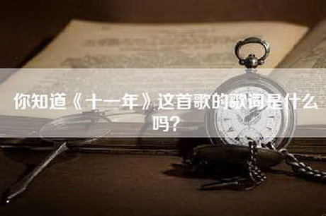 你知道《十一年》这首歌的歌词是什么吗？