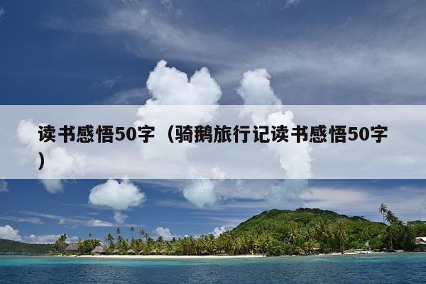 读书感悟50字（骑鹅旅行记读书感悟50字）