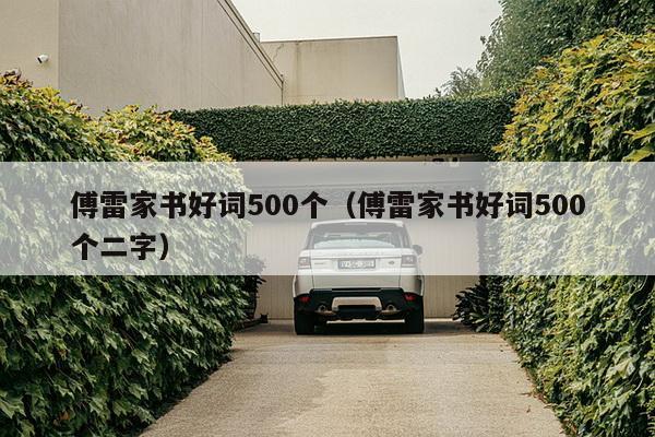 傅雷家书好词500个（傅雷家书好词500个二字）