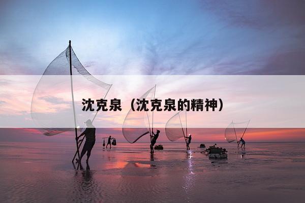 沈克泉（沈克泉的精神）