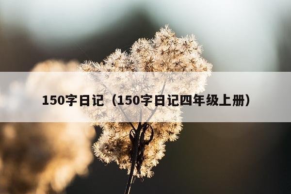 150字日记（150字日记四年级上册）