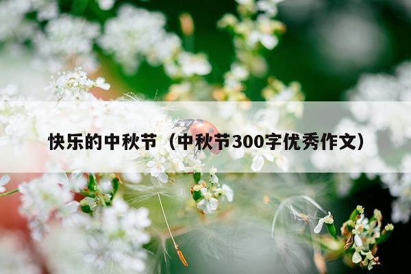 快乐的中秋节（中秋节300字优秀作文）