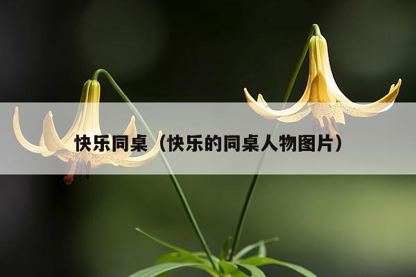 快乐同桌（快乐的同桌人物图片）