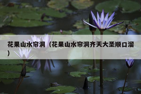 花果山水帘洞（花果山水帘洞齐天大圣顺口溜）