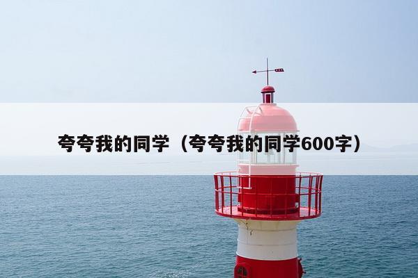 夸夸我的同学（夸夸我的同学600字）