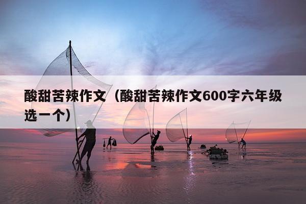 酸甜苦辣作文（酸甜苦辣作文600字六年级选一个）